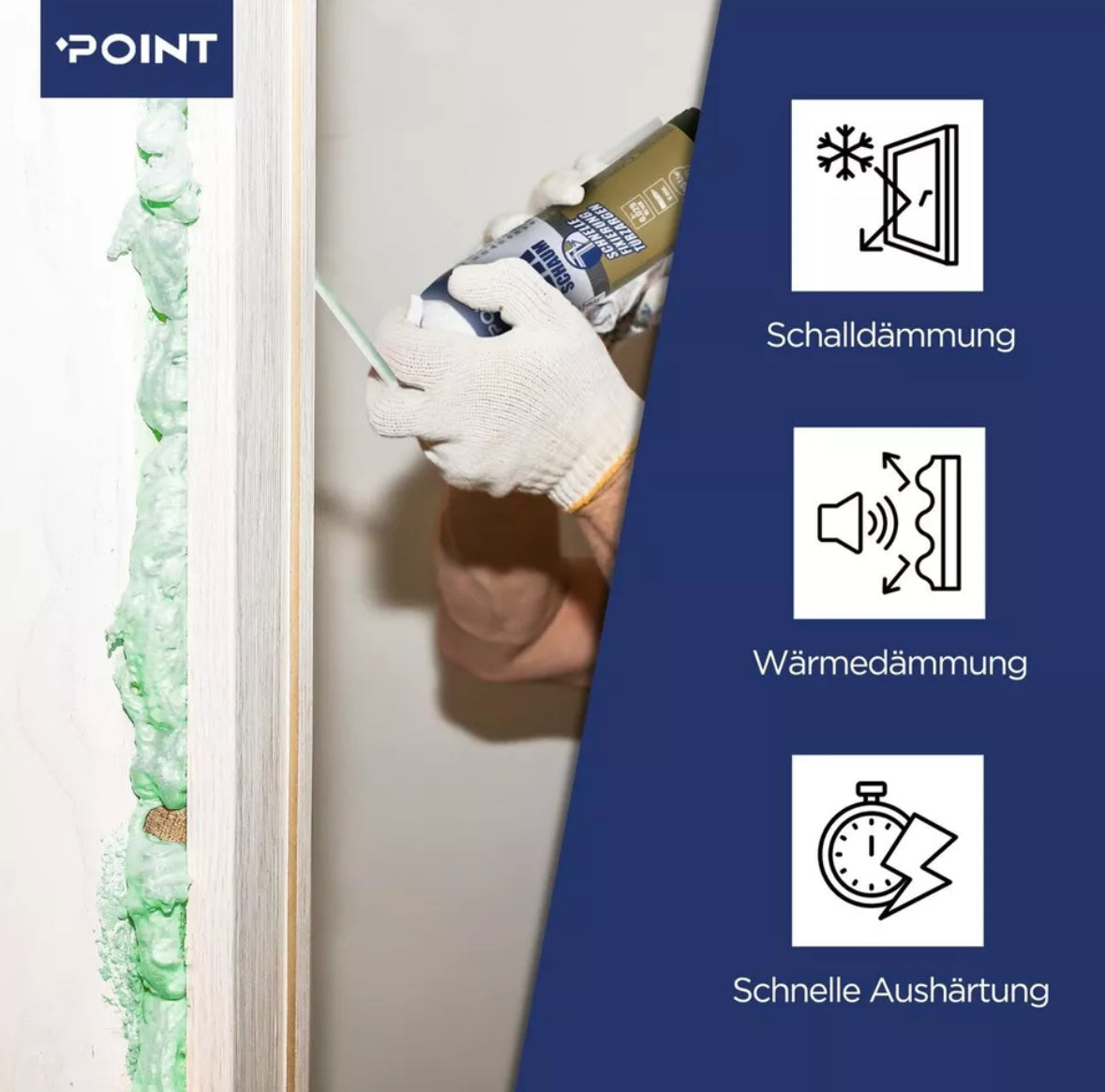 POINT 2K PU Zargenschaum 400 ml