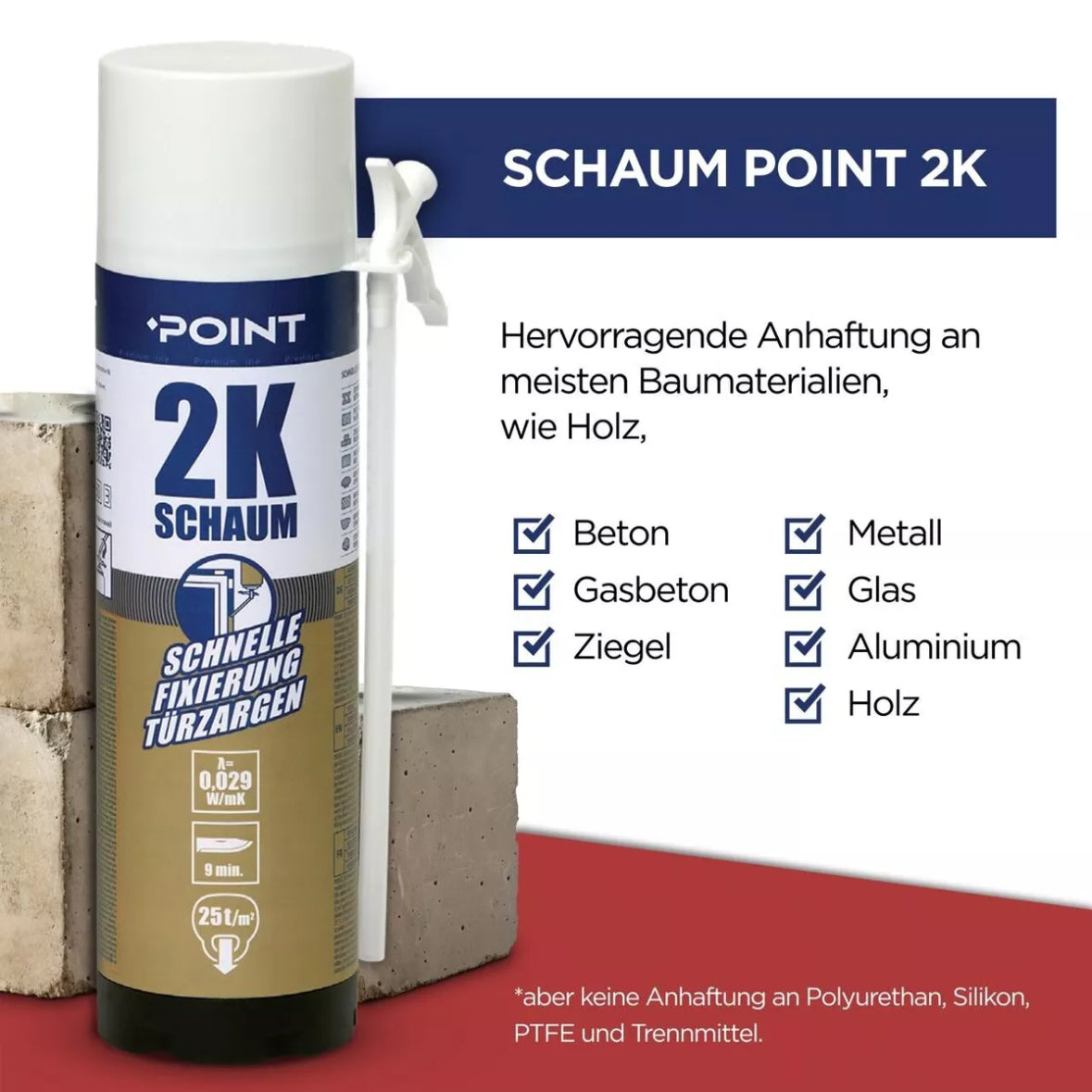 POINT 2K PU Zargenschaum 400 ml