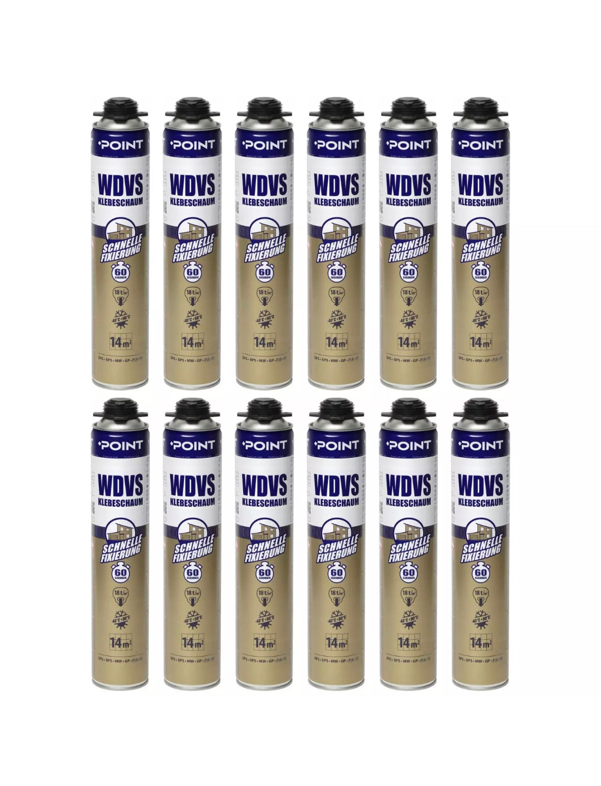 POINT WDVS KLEBESCHAUM 60 SECONDS 850ml ||Dämmstoffkleber||
