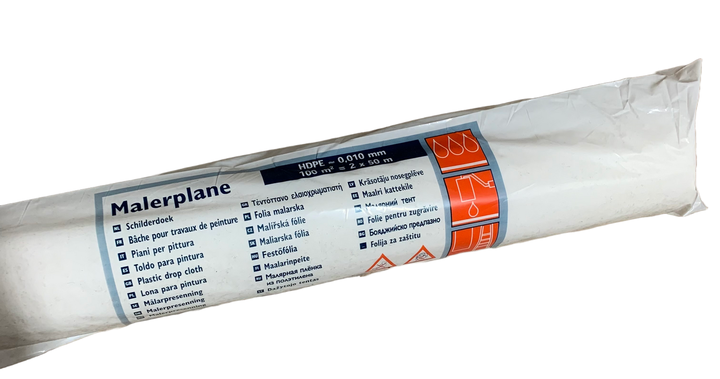 CIRET ABDECKFOLIE SCHUTZFOLIE HDPE | 10 my ROLLE 2 X 50 M |