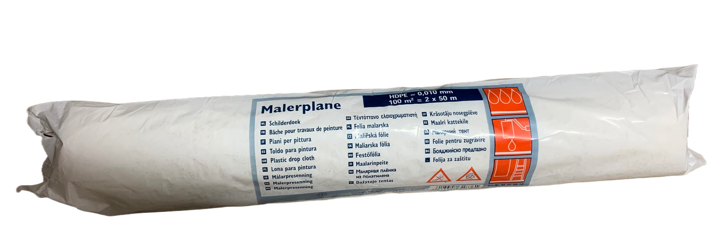 CIRET ABDECKFOLIE SCHUTZFOLIE HDPE | 10 my ROLLE 2 X 50 M |