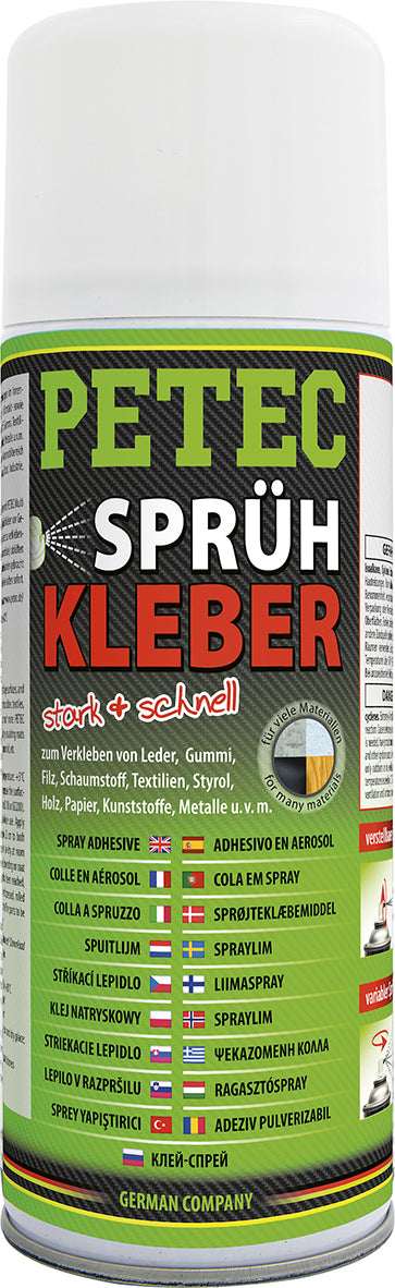 PETEC | Sprühkleber 400 ml Spray transparente Verklebung