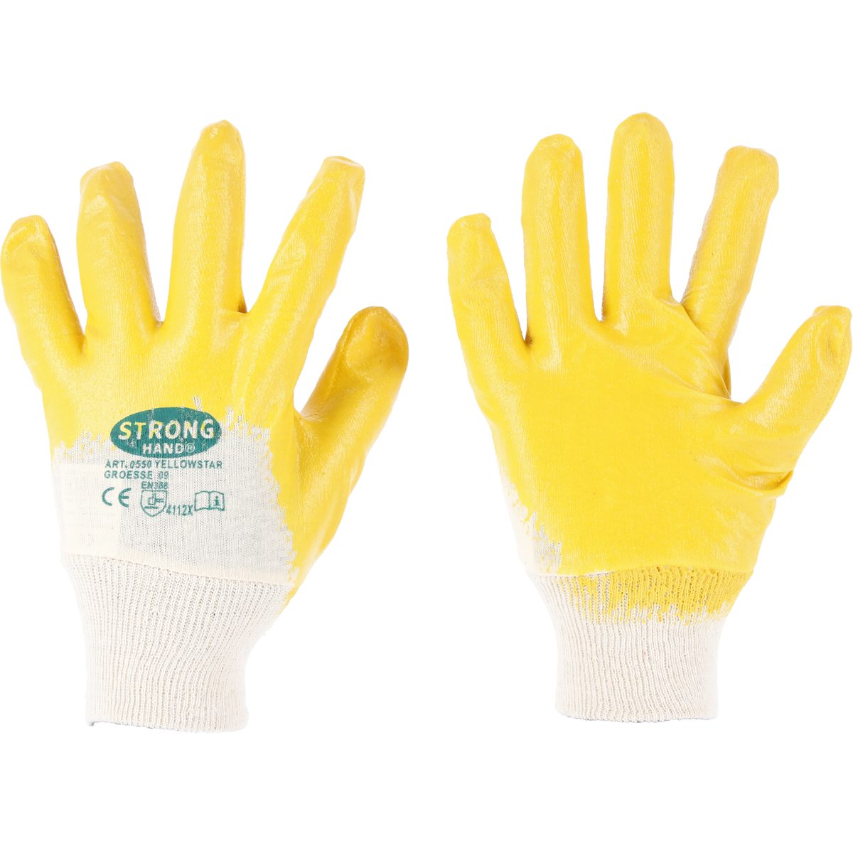 Nitril Handschuhe gelb flexibel Stronghand
